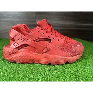 Nike Air Huarache Boys Size 5.5 Y Red Running Athletic Shoes Sneakers wms size 7